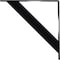 Ekena Millwork Traditional Steel Bracket, Powder Coated Black 2"W x 20"D x 20"H BKTM02X20X20TRPBL - alternate 5